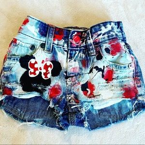 3-6 months painted denim